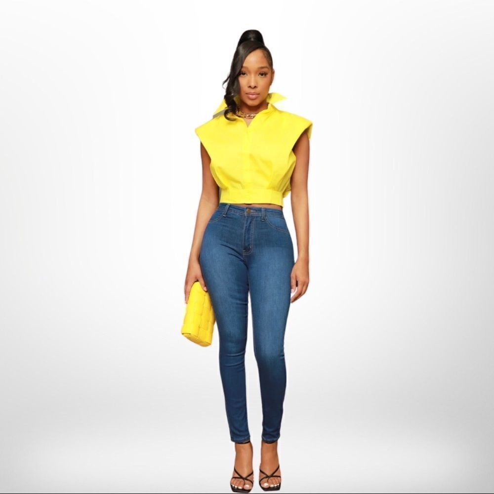 Story High Waist Super Stretch Jeans - Medium Wash (Fits size 1 - size 5)